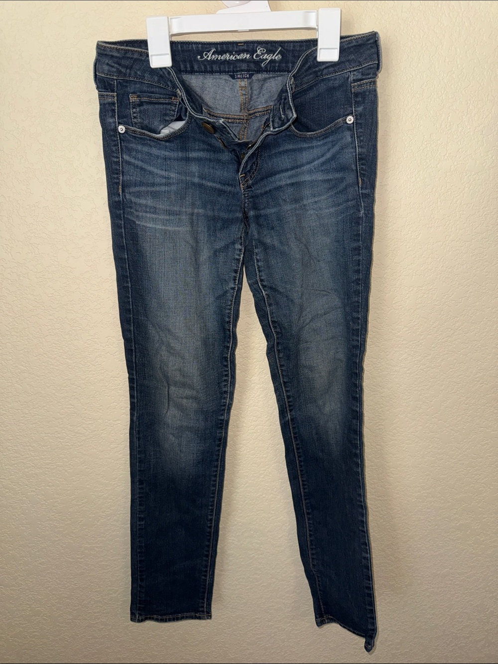 American Eagle Skinny Jeans Size 6 Medium Wash Stretch Denim Size 6